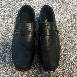 Men's Black Leather Loafers